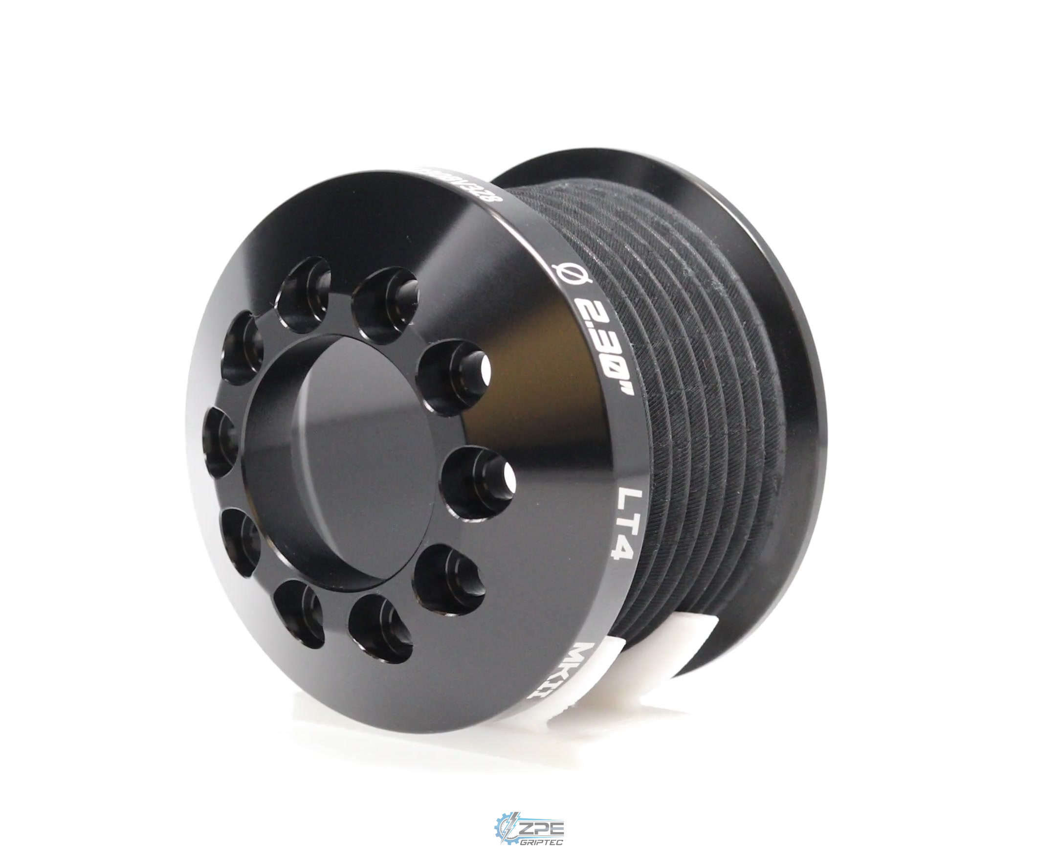 2.30" 8 Rib ZPE GripTec® 2pc MKII LT4 L3V Black Pulley Only